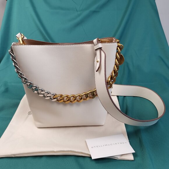 Stella McCartney Frayme Tote bag in Off White - Picture 1 of 16